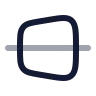 Trapezoid Line Horizontal icon preview