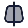 Trapezoid Line Vertical icon preview