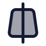 Trapezoid Line Vertical icon preview
