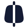 Trapezoid Line Vertical icon preview