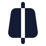 Trapezoid Line Vertical icon preview