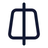 Trapezoid Line Vertical icon preview
