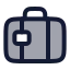 Travelbag icon with duotone rounded style