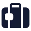 Travelbag icon with solid standard style