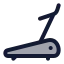 Treadmill icon with duotone rounded style