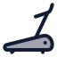 Treadmill icon with duotone rounded style