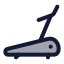 Treadmill icon with duotone standard style