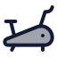 Treadmill icon with duotone standard style