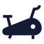 Treadmill icon with solid sharp style