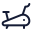Treadmill icon with stroke standard style
