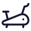 Treadmill icon with stroke standard style