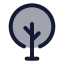 Tree icon with duotone standard style