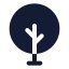Tree icon with solid standard style