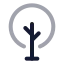 Tree icon with twotone rounded style