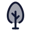 Tree icon with duotone standard style