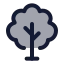 Tree icon with duotone standard style