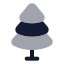 Tree icon with bulk rounded style