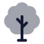 Treedeciduous icon with bulk rounded style