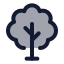 Treedeciduous icon with duotone rounded style