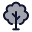 Treedeciduous icon with duotone standard style