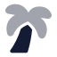 Treepalm icon with bulk rounded style