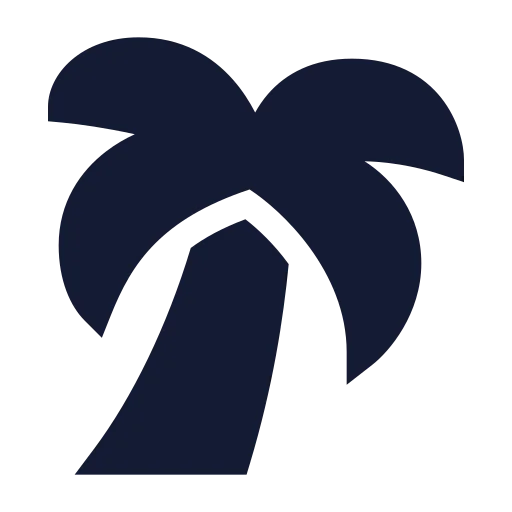 Tree Palm Icon in Solid Sharp style