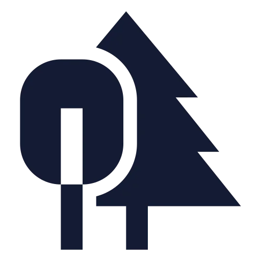 Trees Icon in Solid Sharp style