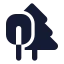 Trees icon with solid standard style