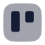 Trello icon with bulk rounded style