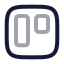 Trello icon with twotone rounded style
