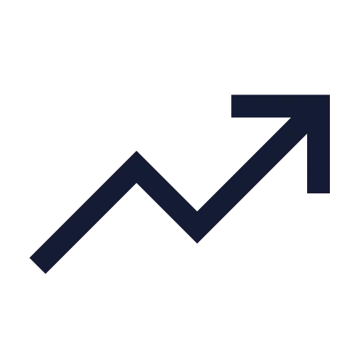 Trending Down Icon in Stroke Sharp style