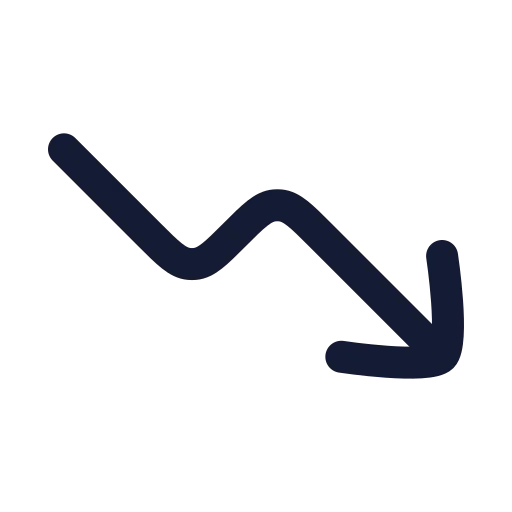 Trending Up Icon in Duotone Rounded style