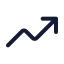 Trendingup icon with duotone standard style
