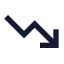 Trendingup icon with solid sharp style