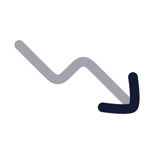 Trending Up Icon in Twotone Rounded style