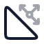 Triangle icon with twotone rounded style
