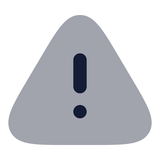 Triangle Alert Icon in Bulk Rounded style