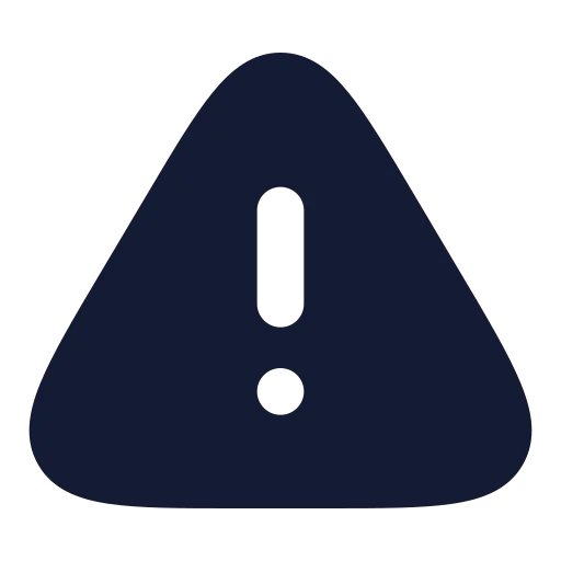 Triangle Alert Icon in Solid Rounded style