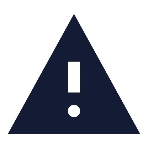 Triangle Alert Icon in Solid Sharp style