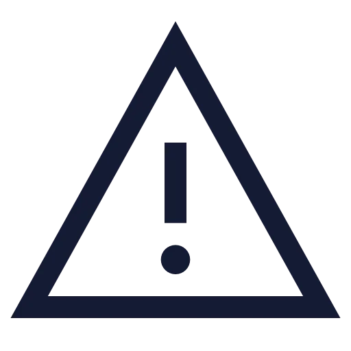 Triangle Alert Icon in Stroke Sharp style
