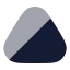 Triangle icon with bulk rounded style