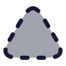 Triangle Dashed icon preview