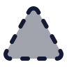Triangle Dashed icon preview