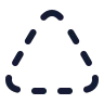 Triangle Dashed icon preview