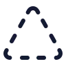 Triangle Dashed icon preview