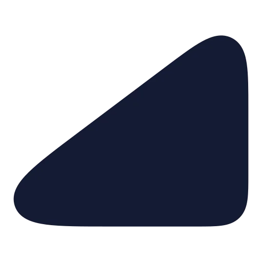 Triangle Right Icon in Solid Rounded style