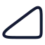 Triangleright icon with stroke rounded style