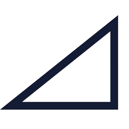 Triangle Right Icon in Stroke Sharp style