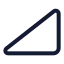 Triangleright icon with stroke standard style