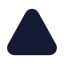 Triangle icon with solid standard style